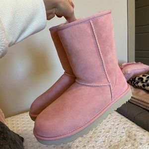 UGG Pink Classic Short Boot